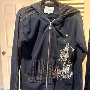 Women's Black Embroidered Jacket